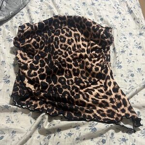 Leopard Print tube top